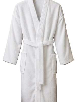 Kimono yaka bukle bornoz 350gr/m2 100% pamuk L/XL